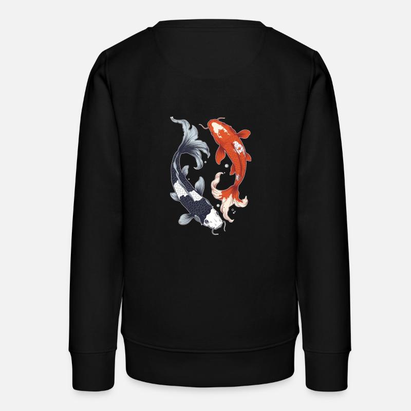 Koi Carp - Teens Organic Sweatshirt by Stanley/Stella - black