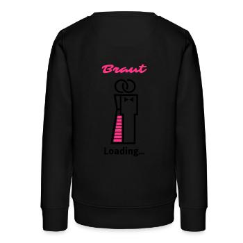 Bride Chargement en cours ... - Sweat ado bio Stanley/Stella - noir - Dos - AI Model Teenager Male light (155cm)