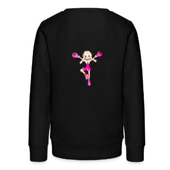 blonde 1298007 640 - Teenager Organic Sweatshirt Mini Changer von Stanley/Stella - Schwarz - Hinten - AI Model Teenager Male light (155cm)