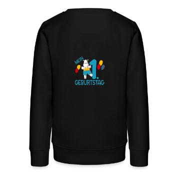 Mein erster Geburtstag - Teenager Organic Sweatshirt Mini Changer von Stanley/Stella - Schwarz - Hinten - AI Model Teenager Male light (155cm)