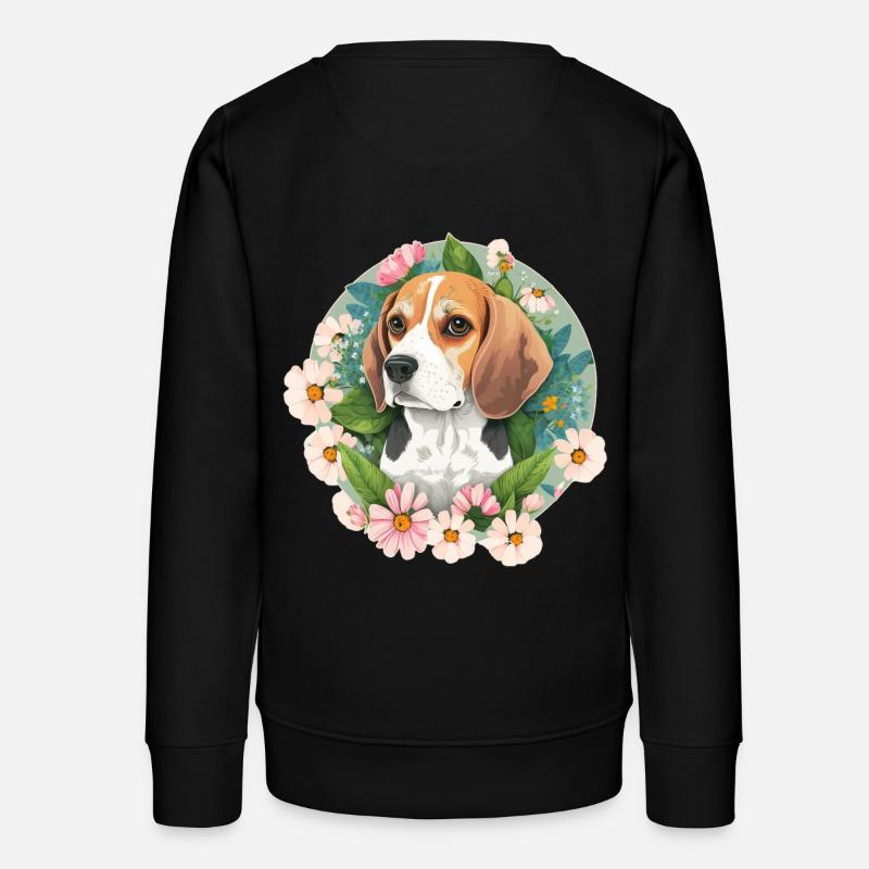 Propriétaires de chiens Beagle - Sweat ado bio Stanley/Stella - noir