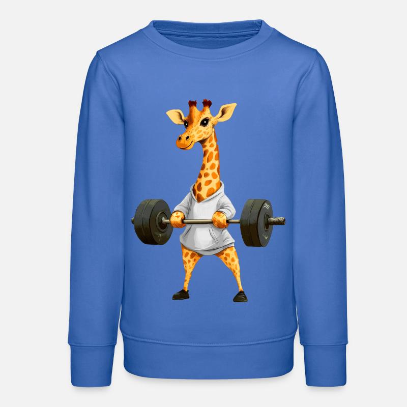 Sport de la girafe - Sweat ado bio Stanley/Stella - carolina blue