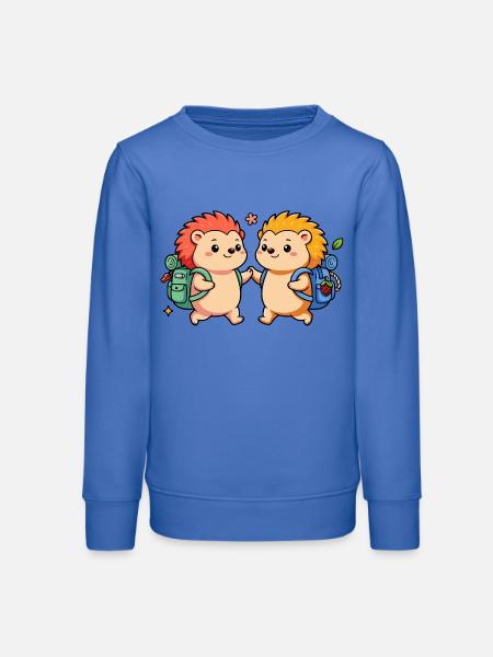 petits hérissons - Sweat ado bio Stanley/Stella - carolina blue