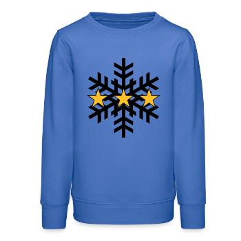 Skiing ! - Teenager Organic Sweatshirt Mini Changer von Stanley/Stella - carolina Blue - Vorne - AI Model Teenager Male dark (155cm)