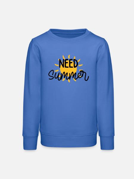 Sommer / Urlaub / Strand / Sonne - Teenager Organic Sweatshirt Mini Changer von Stanley/Stella - carolina Blue
