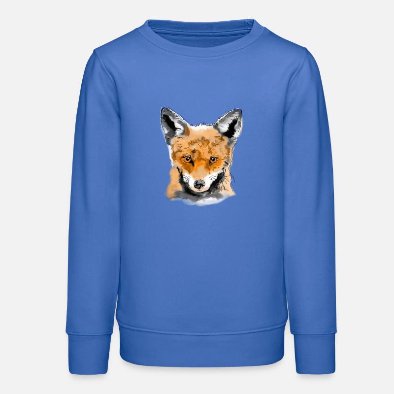Fox - Teens Organic Sweatshirt by Stanley/Stella - carolina blue