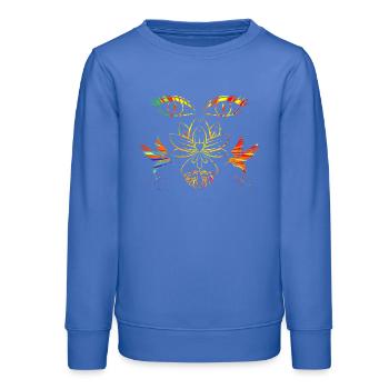 Visage zen - Sweat ado bio Stanley/Stella - carolina blue - Devant - AI Model Teenager Male dark (155cm)