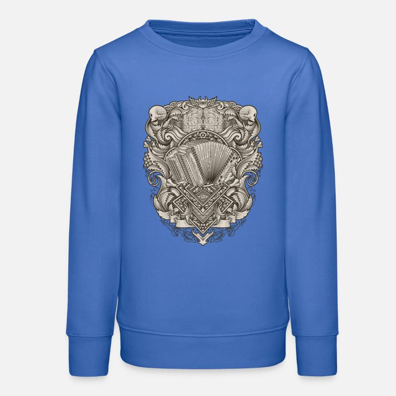 Harmonica Styrian Vintage Illu | ZiachON ! - Sweat ado bio Stanley/Stella - carolina blue