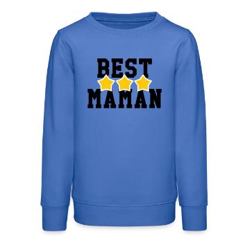 Beste Mama - Muttertag - Teenager Organic Sweatshirt Mini Changer von Stanley/Stella - carolina Blue - Vorne - AI Model Teenager Male dark (155cm)