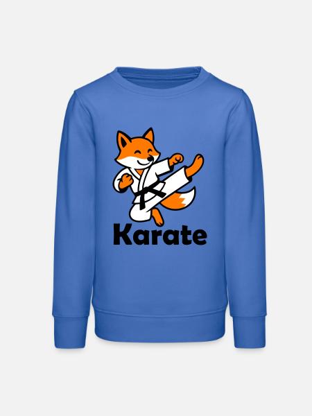 Karate Fuchs - Teenager Organic Sweatshirt Mini Changer von Stanley/Stella - carolina Blue