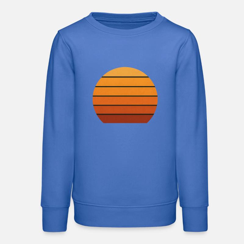 Silhouette abstraite coucher de soleil - Sweat ado bio Stanley/Stella - carolina blue