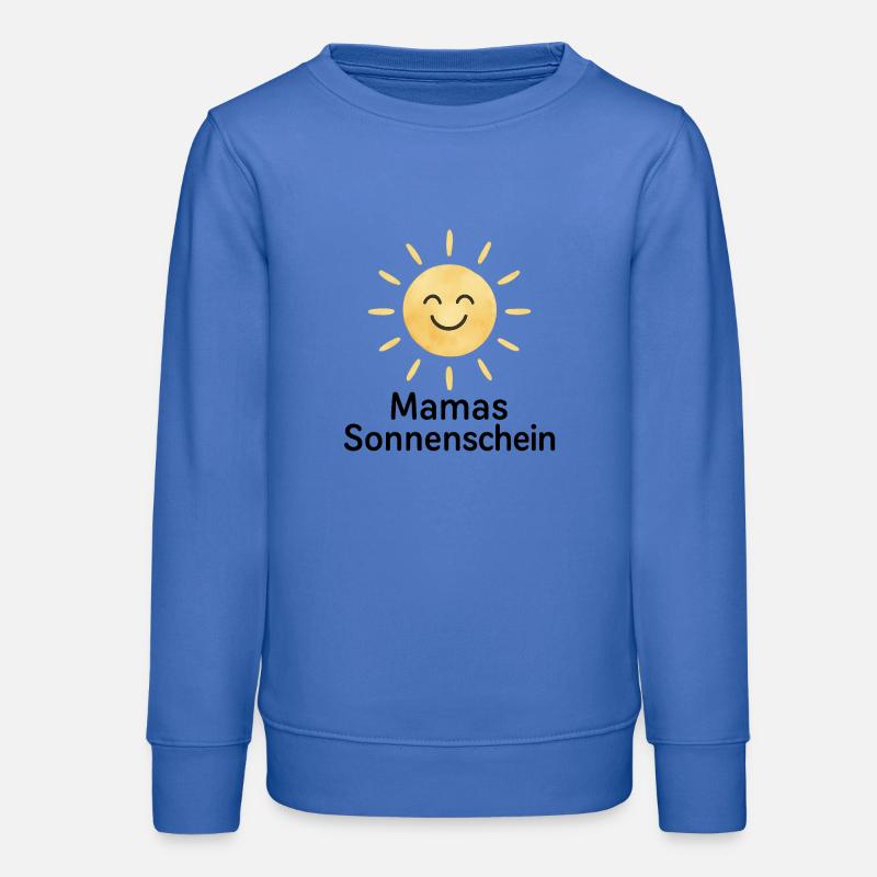 Soleil heureux avec visage - Sweat ado bio Stanley/Stella - carolina blue