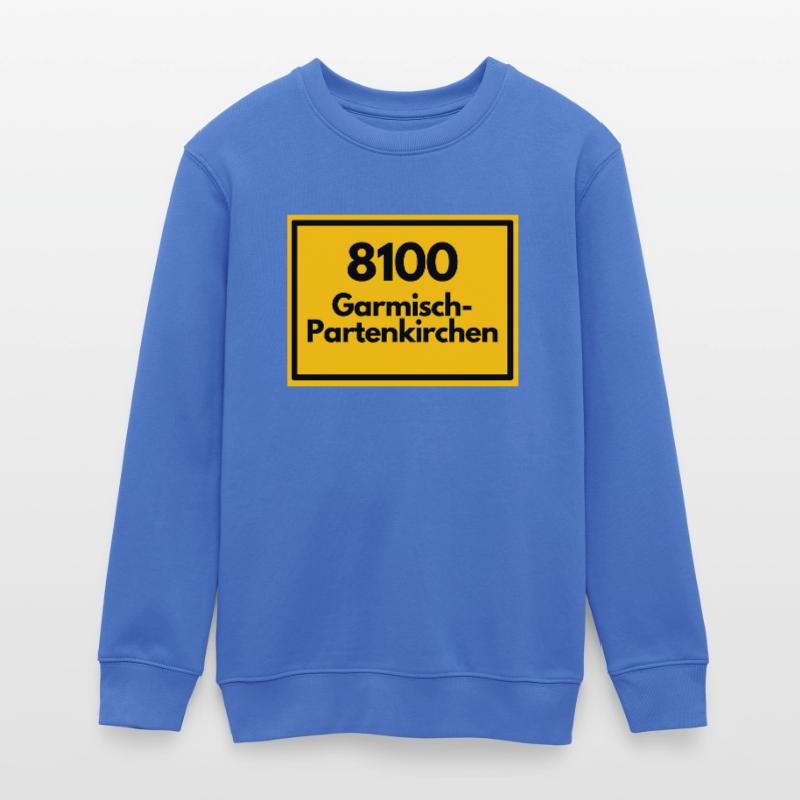 OLD POSTCODE POSTCODE 8100 GARMISCH-PARTENKIRCHEN Teens Organic Sweatshirt by Stanley/Stella