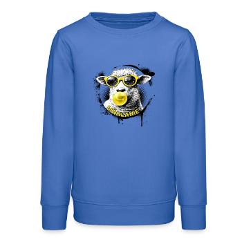 Mählanie – Mouton cool Pop Art Melanie - Sweat ado bio Stanley/Stella - carolina blue - Devant - AI Model Teenager Male dark (155cm)