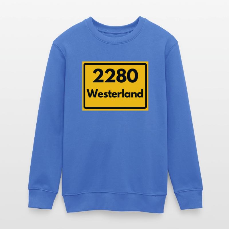 OLD POSTCODE POSTCODE RETRO 2280 WESTERLAND – SYLT Teens Organic Sweatshirt by Stanley/Stella