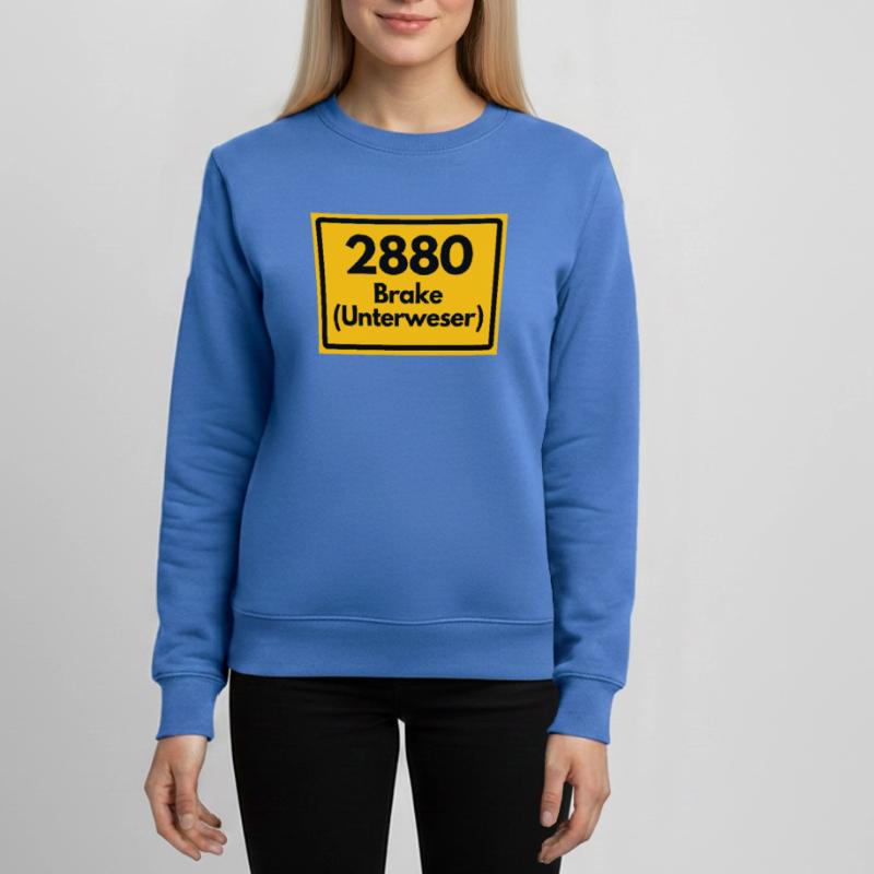 OLD POSTCODE ZIP CODE RETRO 2880 BRAKE UNTERWESER! Teens Organic Sweatshirt by Stanley/Stella