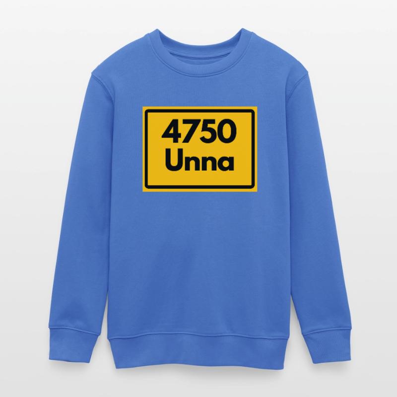 OLD POSTCODE POSTCODE RETRO 4750 UNNA Teens Organic Sweatshirt by Stanley/Stella
