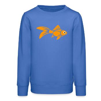 Stilisierter Goldfisch - Teenager Organic Sweatshirt Mini Changer von Stanley/Stella - carolina Blue - Vorne - AI Model Teenager Male dark (155cm)