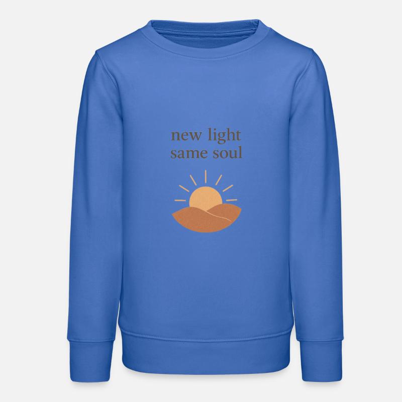 Nouvelle lumière, même âme - Sweat ado bio Stanley/Stella - carolina blue