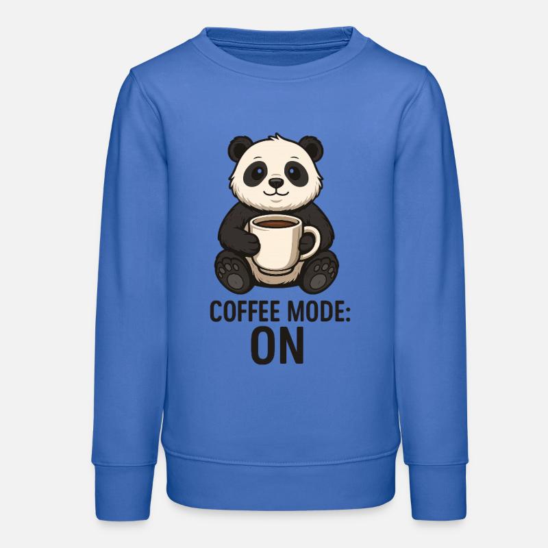 Mode Panda Café sur la conception d’animaux - Sweat ado bio Stanley/Stella - carolina blue