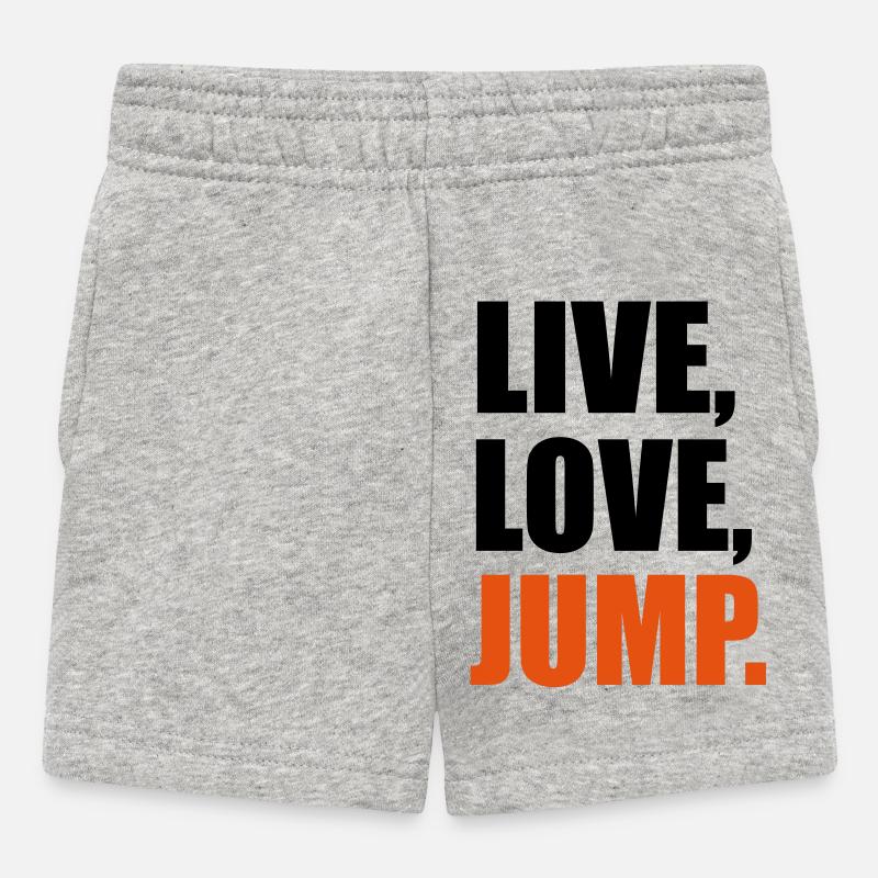springen - Baby Shorts - Grau meliert