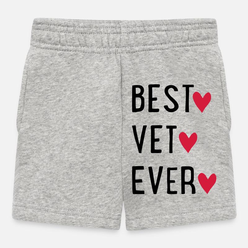 Vétérinaire - Short Bébé - gris chiné
