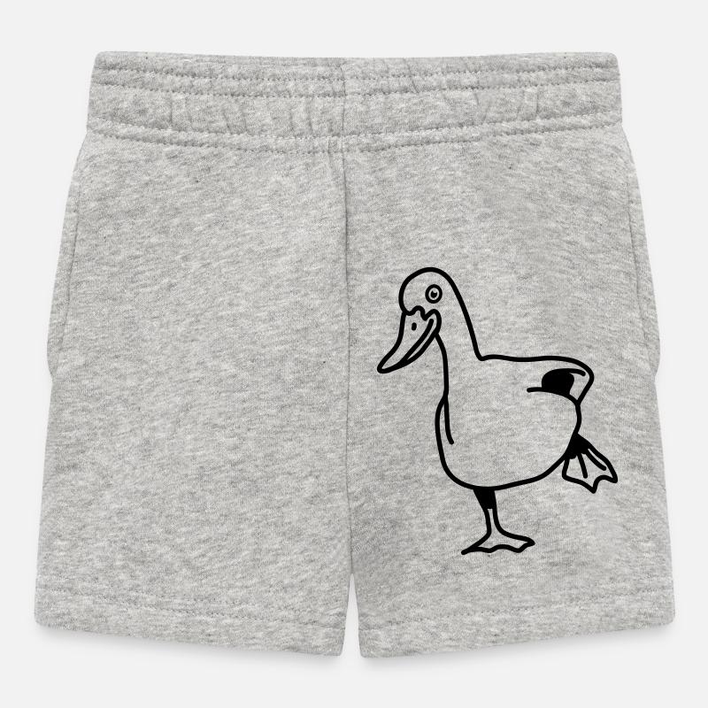duck - Baby Shorts - heather grey