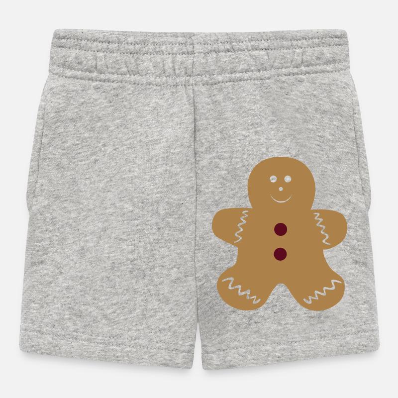 Cookie Man - Short Bébé - gris chiné