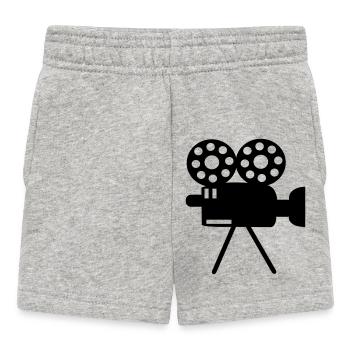 kamera icon film - Baby Shorts - Grau meliert - Vorne