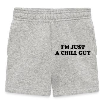 Ich bin einfach ein entspannter Typ. - Baby Shorts - Grau meliert - Vorne