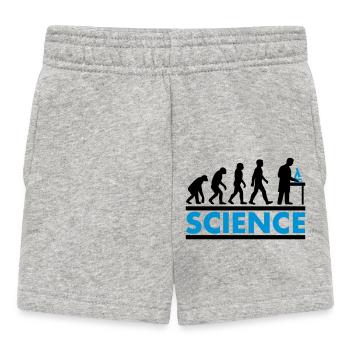 Science Evolution - Short Bébé - gris chiné - Devant
