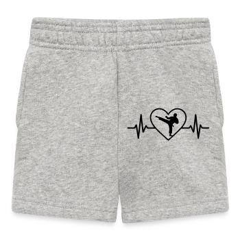 Karate Heart - Baby Shorts - heather grey - Front