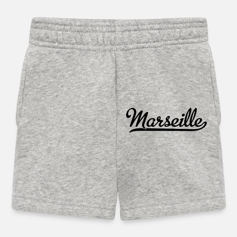 Marseille - Short Bébé - gris chiné