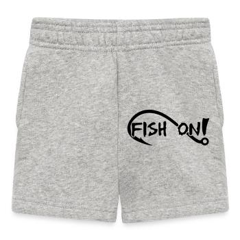 poisson sur - Short Bébé - gris chiné - Devant