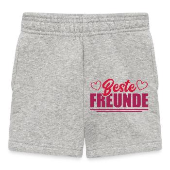 best friends - Baby Shorts - heather grey - Front