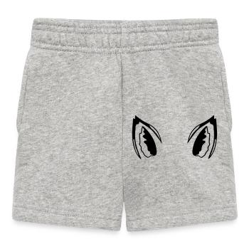 Fox Red Fox Ears Fox Ears Ears Sweet Hearing - Baby Shorts - heather grey - Front