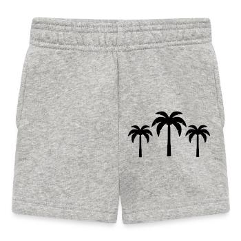 palmen - Baby Shorts - Grau meliert - Vorne