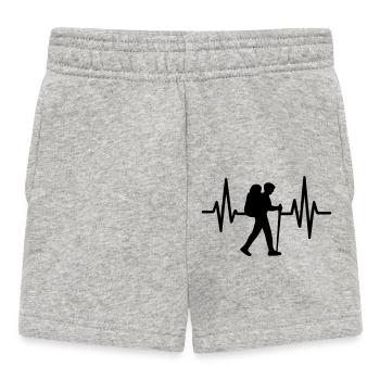 Wandern Beats der Leidenschaft - Baby Shorts - Grau meliert - Vorne