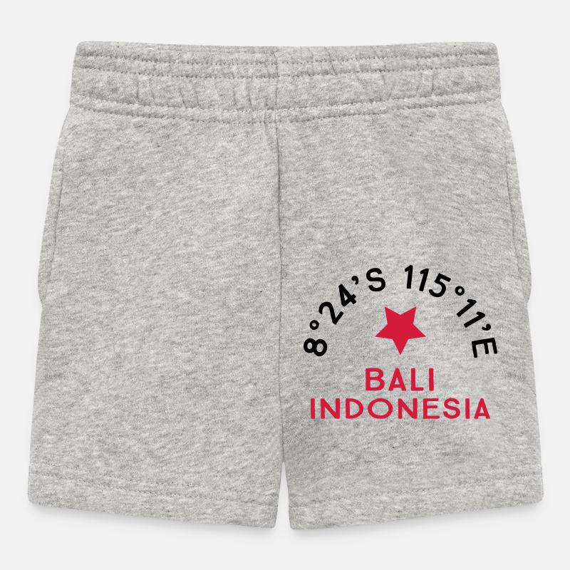 Bali - Short Bébé - gris chiné
