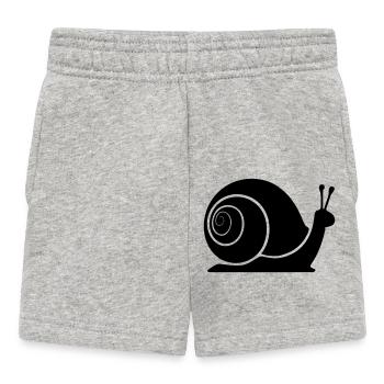 Schnecke - Baby Shorts - Grau meliert - Vorne