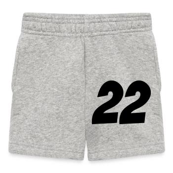 22 - Baby Shorts - Grau meliert - Vorne