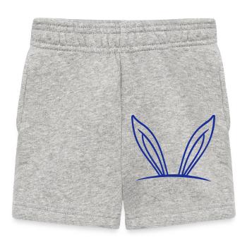 Lapin Oreilles De Lapin Trou Sac Caché Drôle Mignon - Short Bébé - gris chiné - Devant