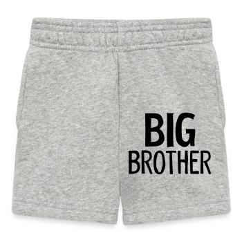 grand frère - Short Bébé - gris chiné - Devant
