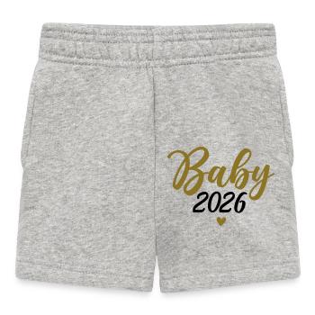 Baby 2026 - Baby Shorts - heather grey - Front