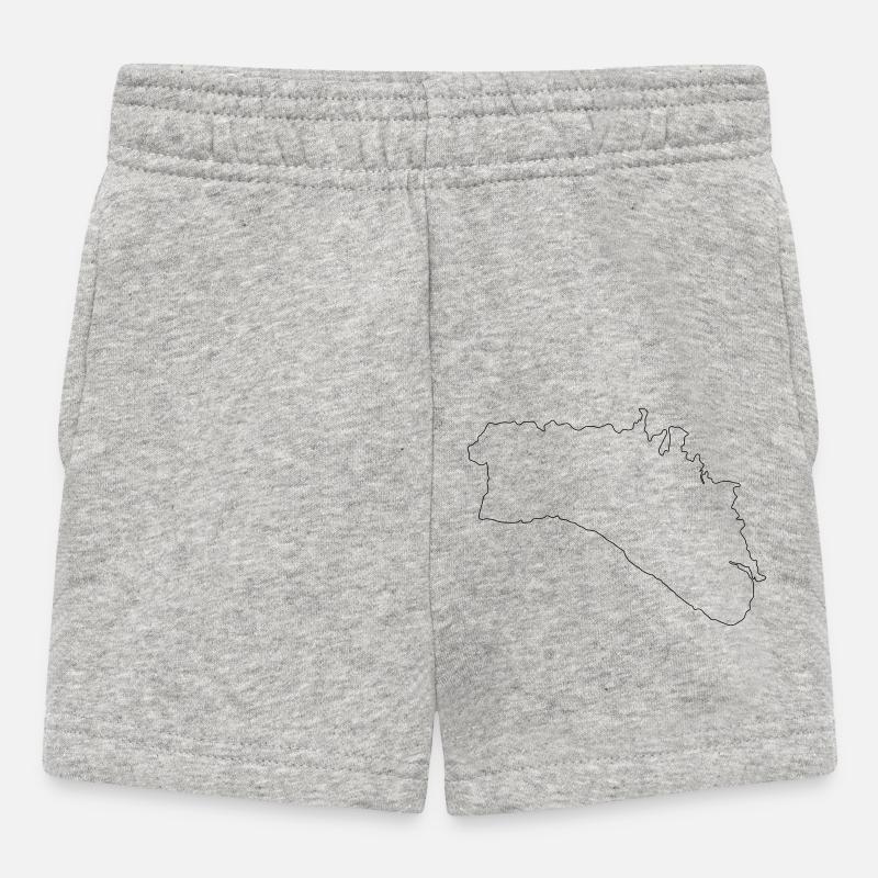 Minorque - Short Bébé - gris chiné