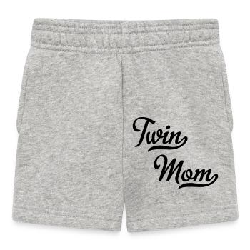 Twin Mom - Baby Shorts - heather grey - Front