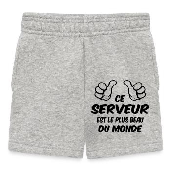 BEST SERVER - Baby Shorts - heather grey - Front