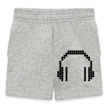 8 BIT Headphones - Baby Shorts - Grau meliert - Vorne