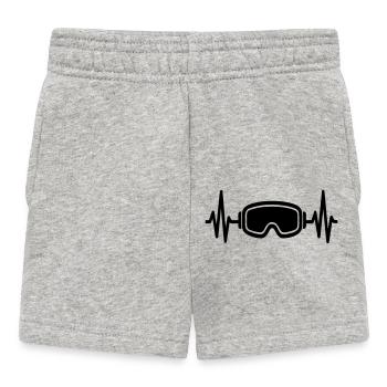 Ski Herzschlag - Baby Shorts - Grau meliert - Vorne