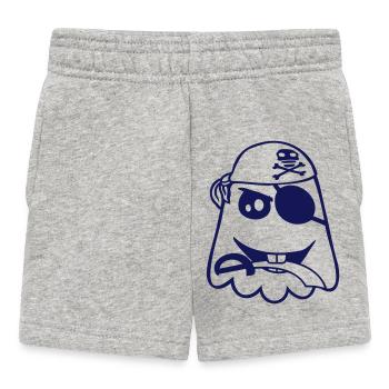 Pirate Fantôme Drôle Mauvais Fantôme Halloween Fun - Short Bébé - gris chiné - Devant